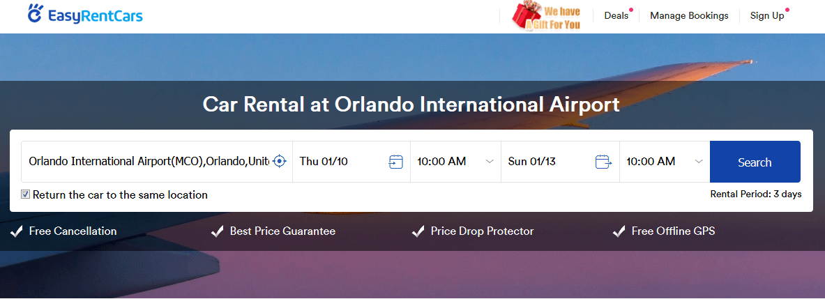 Best Car Rental Orlando Airport Deal- Garb Now