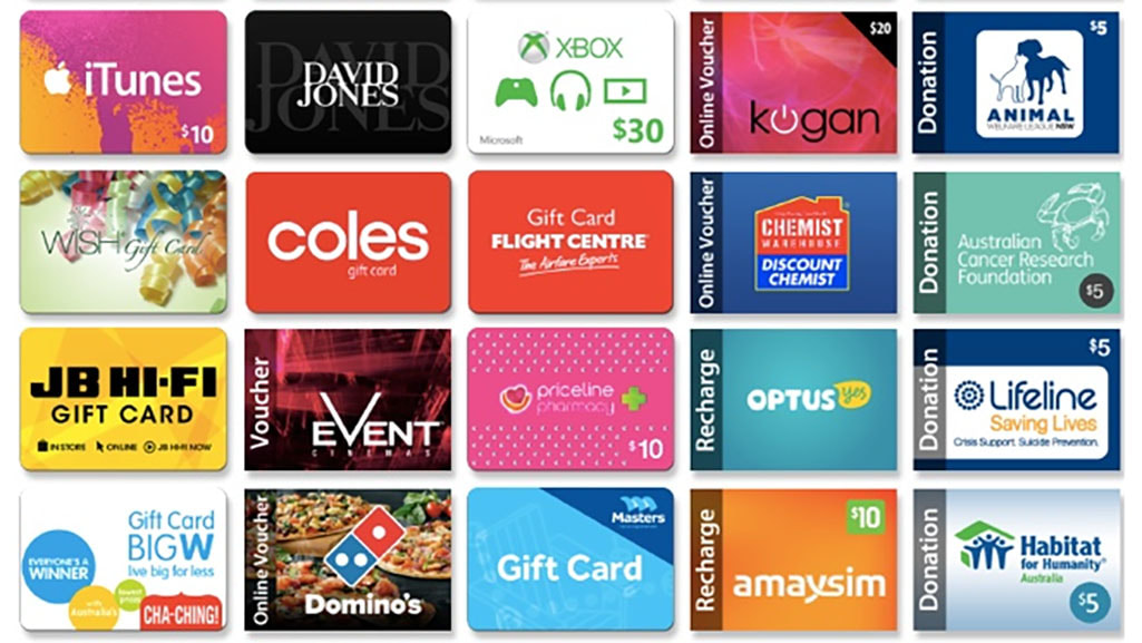 1. Gift Cards. 